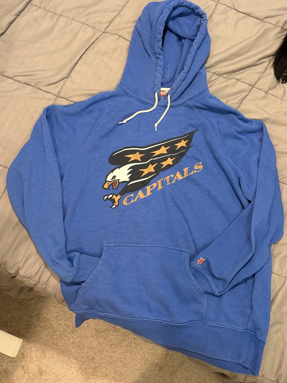 Capitals Blue Men's Pullover Hoodie Sweater